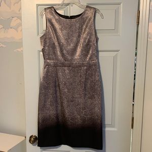 Tahiti Cocktail Dress - Silver and Black - Size 10